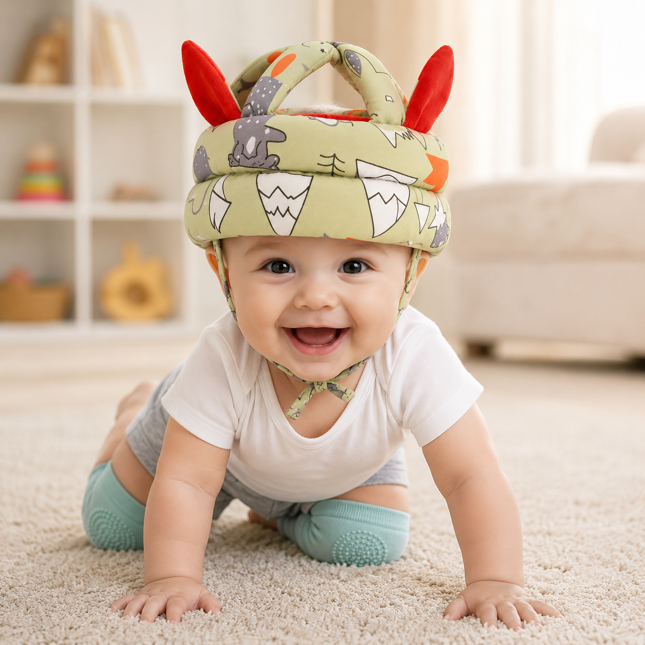Baby Safety Helmet + FREE Knee Pads